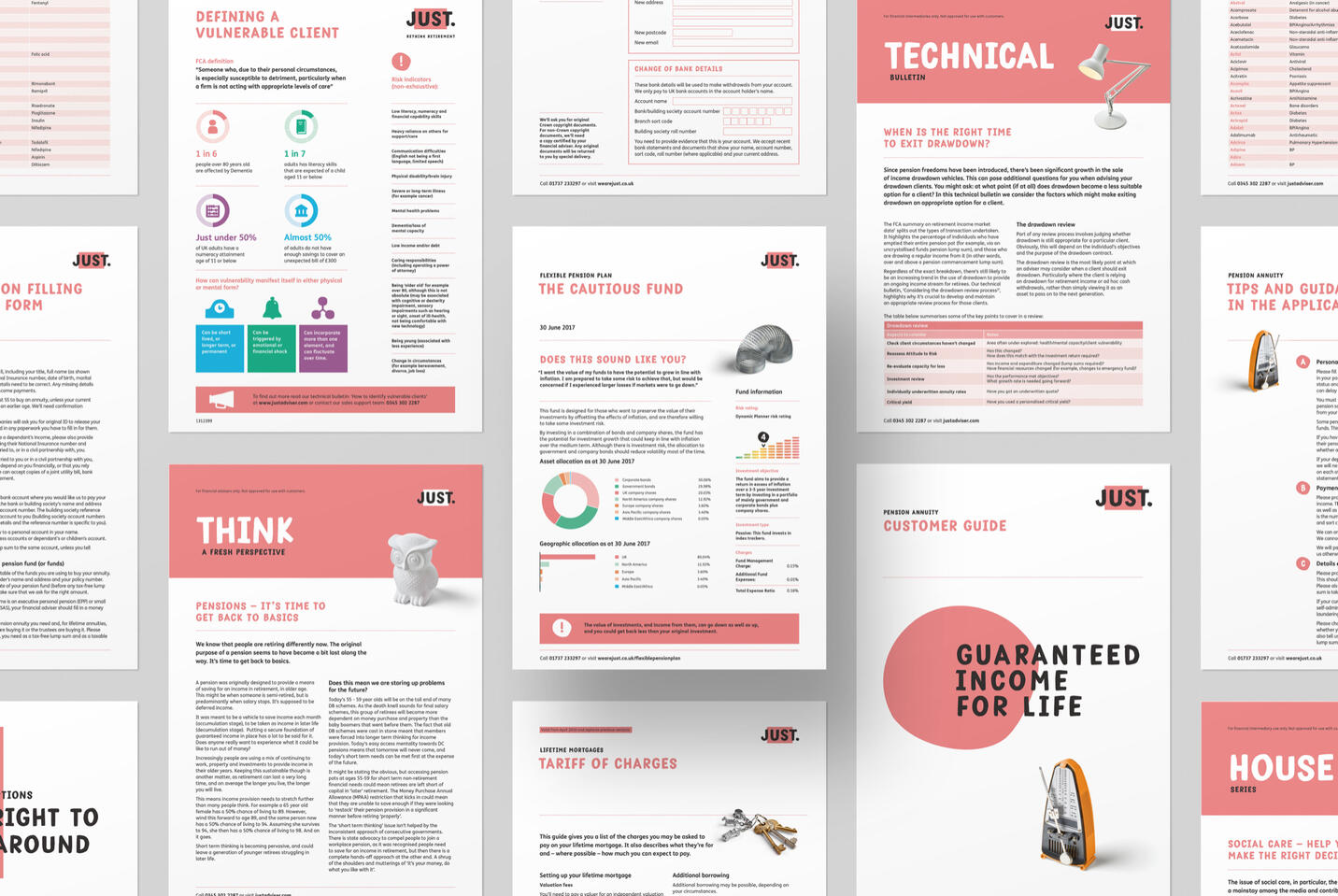 Just print collateral redesign